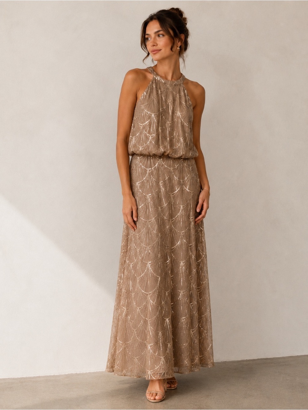 Sorella vita sequin maxi bridesmaid dress 16